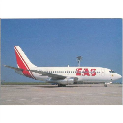 Europe Aero Service EAS Boeing B737 200 Aircraft Postcard (A15137)