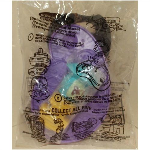 1999 Taco Bell Glow in the Dark Cosmic Cruise Spinning Top & Maze Mint