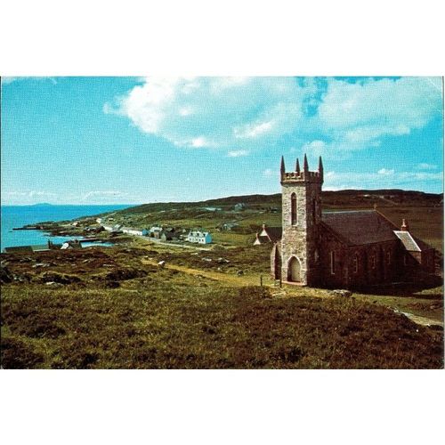 Vintage White Heather PC 1978 - Arinagour Village, Isle Of Coll, Scotland