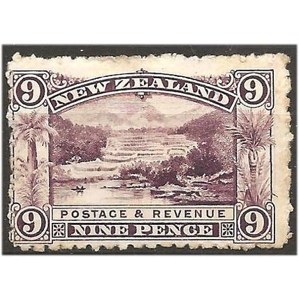 New Zealand 1898 SG256 9d Purple Mounted Mint . .. .