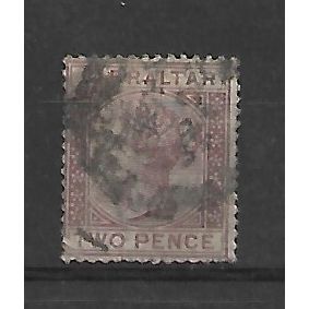 Gibraltar.SG10 2d Brown-Purple.Fine Used.June20