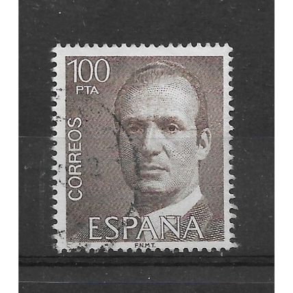 Spain.SG2409d 100p King Juan Carlos I (Brown).Fine Used.Feb23d