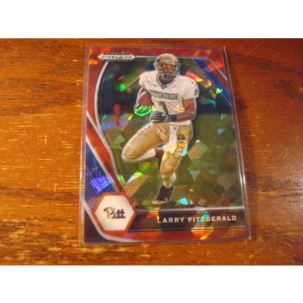 2021 Prizm Draft Picks, red & Gold Cracked Ice , LARRY FITZGERALD, Cardinals