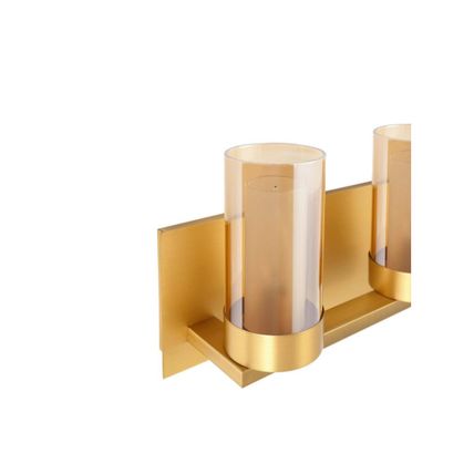 H D Samantha 26.6 in. 4-Light Brass LED Bathroom Vanity Light