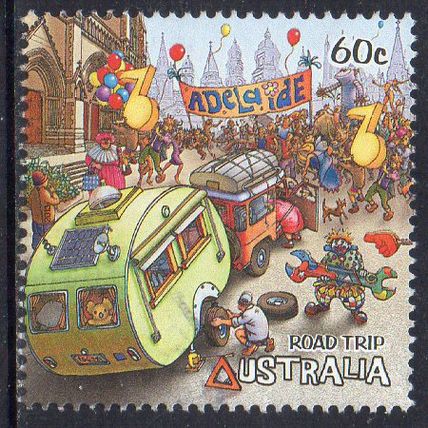Australia 2013 Road Trip II - Adelaide 60c Sheet Used
