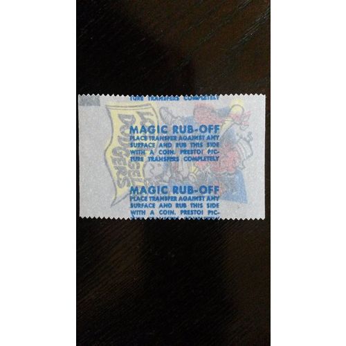 1961 Topps Magic Rub-Off Los Angeles Dodgers Pennant