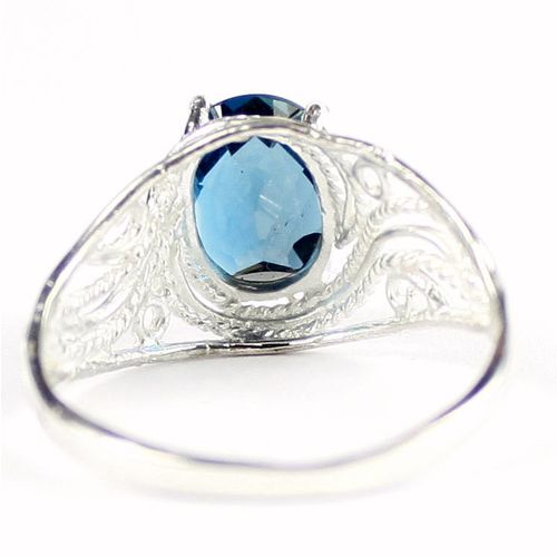 London Blue Topaz, 925 Sterling Silver Ladies Ring, SR083