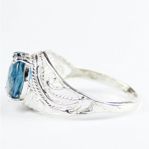 London Blue Topaz, 925 Sterling Silver Ladies Ring, SR083