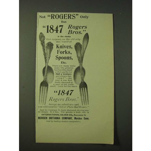 1900 1847 Rogers Bros. silverware Ad - Not Rogers only but 1847 Roger Bros.