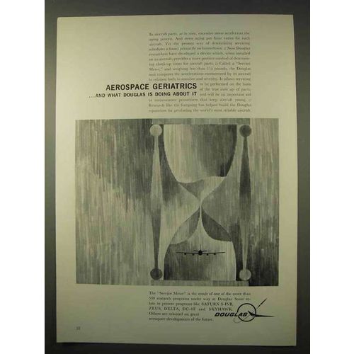1963 Douglas Aviation Ad - Aerospace Geriatrics