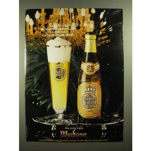 1979 Warsteiner Beer Ad - in German