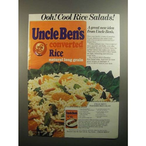 1984 Uncle Ben's Converted Rice Ad - Paradise Salad