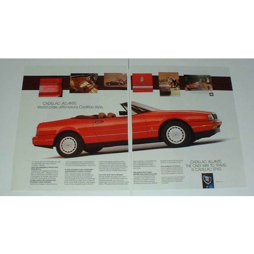 1988 Cadillac Allante Car Ad - Ultra-Luxury