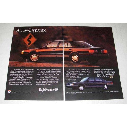 1990 Eagle Premier ES Car Ad - Arrow-Dynamic