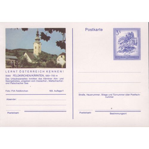 Austria unused - 3s pre-paid - 9560 Feldkirchen/Karnten