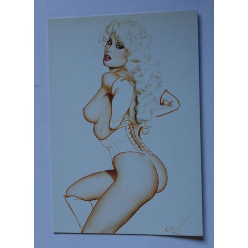 Olivia 3 Ladies, Leather & Lace Base trading card # 3 (A) 1994, Comic Images