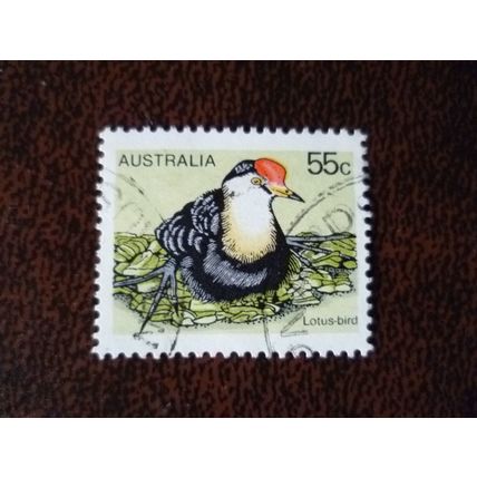 Australia 1978 Birds 55c used stamp SG680 Lotus Bird Nature