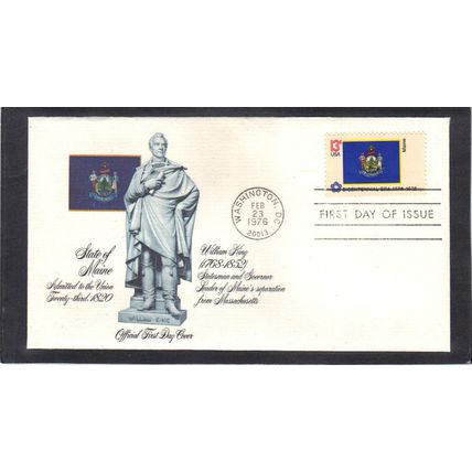 FDC Fleetwood 1655 13c Maine (Cachet-U/A) CV01173