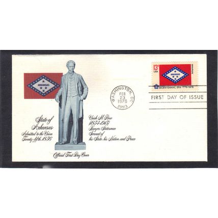 FDC Fleetwood 1657 13c Arkansas (Cachet-U/A) CV39219