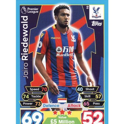 Match Attax 2017/2018 98 Jairo Reidewald Crystal Palace