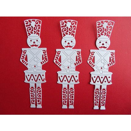 6 x Tattered Lace Die Cuts Little Drummer Boy