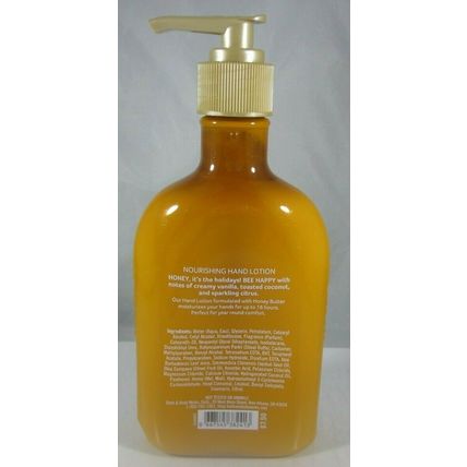 Bath & Body Works Hand Lotion 8 oz Honey Butter Bee Happy Vanilla Snowflake