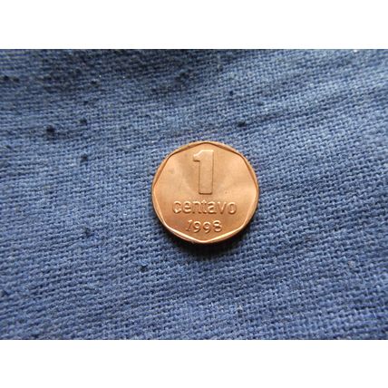 1998 ARGENTINA 1 CENTAVO COIN.