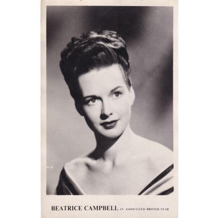 Beatrice Campbell Irish Actress Vintage Publicity Card Photo