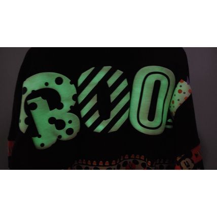 DISNEY HALLOWEEN GLOW IN DARK BOO SPIRIT JERSEY SHIRT~NEW~ADULT LONG SLEEVE MED