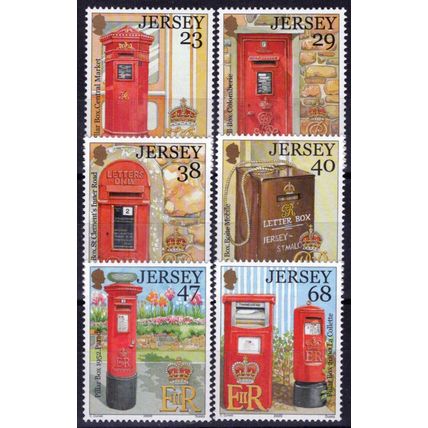 ZAYIX Jersey 1056-1061 MNH Letter Boxes Postal Service 092023S31M