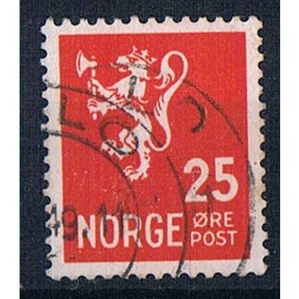 Norway 1937 SG289a no67 Lion 25ore Used Stamp