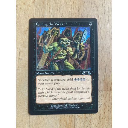 Magic the Gathering MTG CCG: Exodus # 55 Culling the Weak (A) 1998 WotC