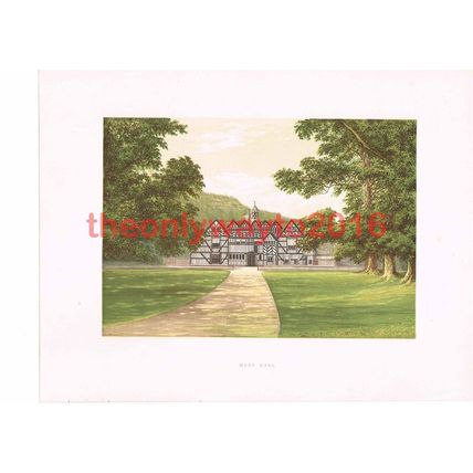 Meer Hall, Near Droitwich, Worcestershire, England, Book Illustration, c1880