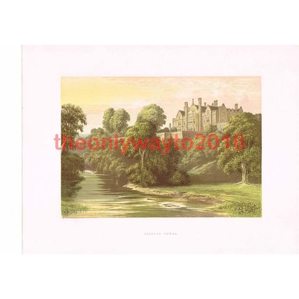 Lilburn Tower, Nr Alnwick, Northumberland, England, Book Illustration, c1880