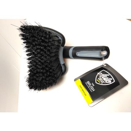 Auto Drive Car Washing Tire and Wheel Brush - 1 3/4" - 2" Bristles - Grey/Black
