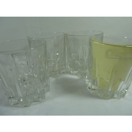 Crown Royal Whiskey Glass Tumbler Set 4*