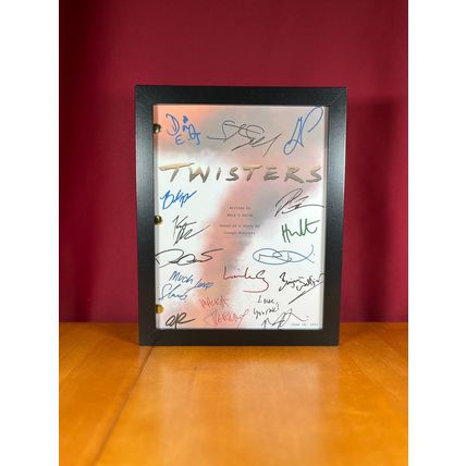Twisters Movie Script Signed- Autograph Reprints- 121 Pages- Glen Powell