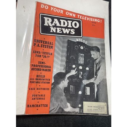 2 Radio News Magazines Special Receiver/Televising 1939 March/June John F Rider