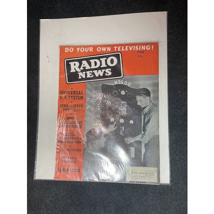 2 Radio News Magazines Special Receiver/Televising 1939 March/June John F Rider