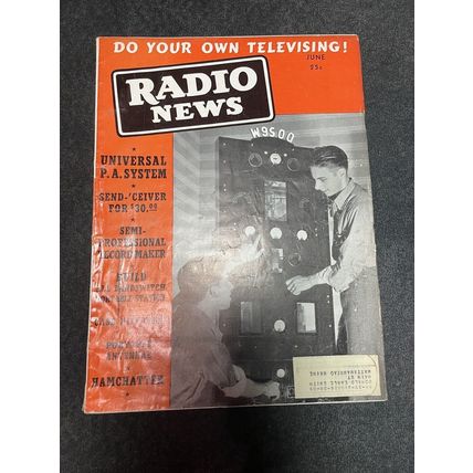 2 Radio News Magazines Special Receiver/Televising 1939 March/June John F Rider