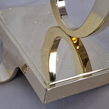 Metal GOLD Colored Letter O Christmas STOCKING HANGER Holder Mantel Hook Holiday