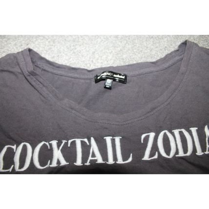 Womens Graphic T-Shirt Signs of the Zodiac Cocktails Shirt 1X Top Party Tee