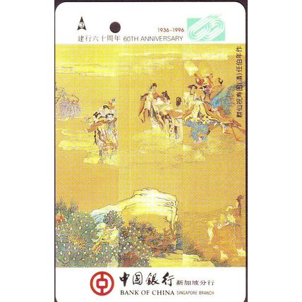 60th Anniversary Bank Of China S'pore Transitlink Train/Bus Card