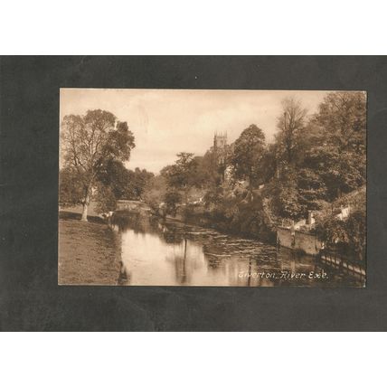 Postcard Devon Tiverton The River Exe