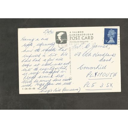 Postcard Leicestershire De Montford Hall