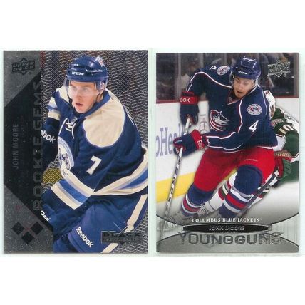 John Moore 8x incl Young Guns,Autos/Jersey,Rookie Gems Triple Diamond