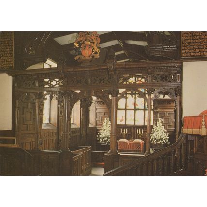 Postcards Church interiors. Job lot