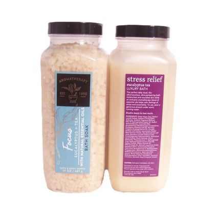 Bath & Body Works Eucalyptus Tea Luxury Bath & Bath Soak 2 Piece Set