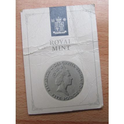 GB 1990 £5 Coin Queen Mother 90th Birthday