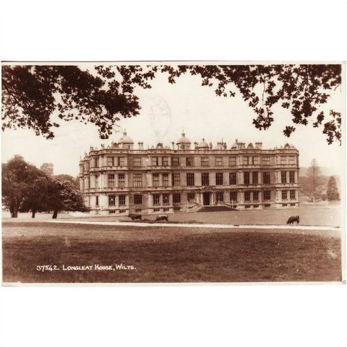 RP Postcard LONGLEAT HOUSE Wiltshire 1953 EA Sweetman Real Photo